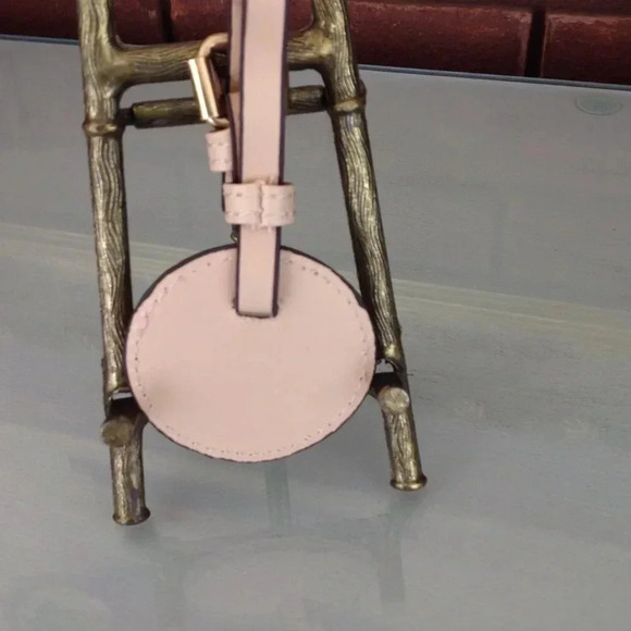 Michael Kors Gold & Leather Keychain Hangtag/Purse Charm - Picture 3 of 5